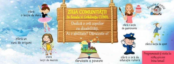 ZIUA COMUNITĂȚII - Ai o abilitate, dăruiește-o copiilor cu dizabilități!