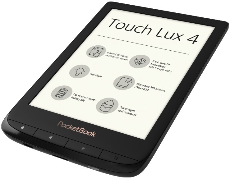 PocketBook Touch Lux 4, negru obsidian