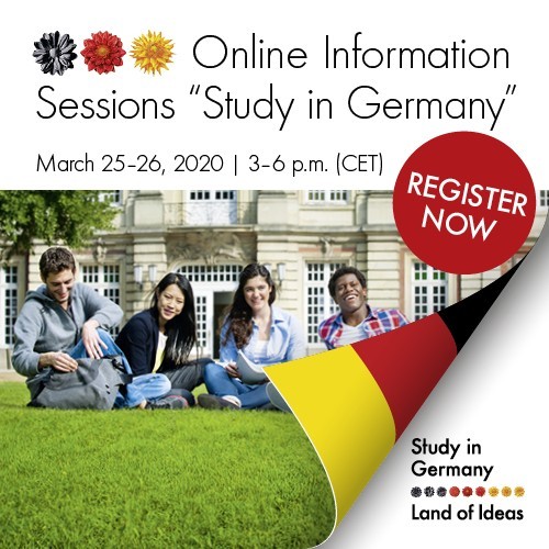 Studiu în Germania! - Online Information Sessions Europe 2020