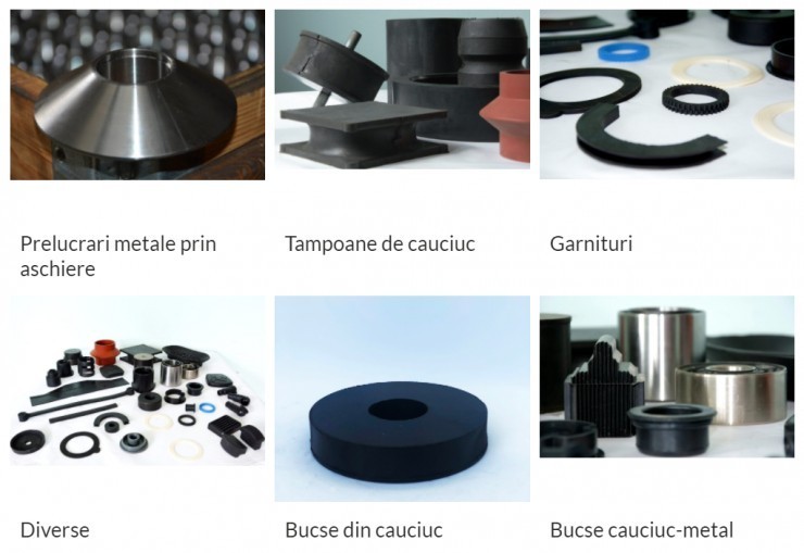 Produse din cauciuc metal la Romflex Prod