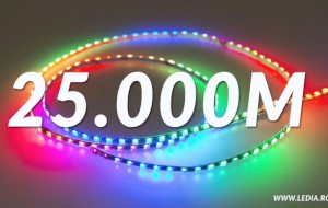 25.000m bandă LED vândută în 2018 online pe Ledia.ro