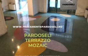 Pardoseli din Terrazzo mozaic- turnare, slefuire, lustruire